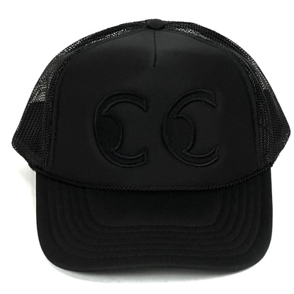 cc eyes logo trucker hat