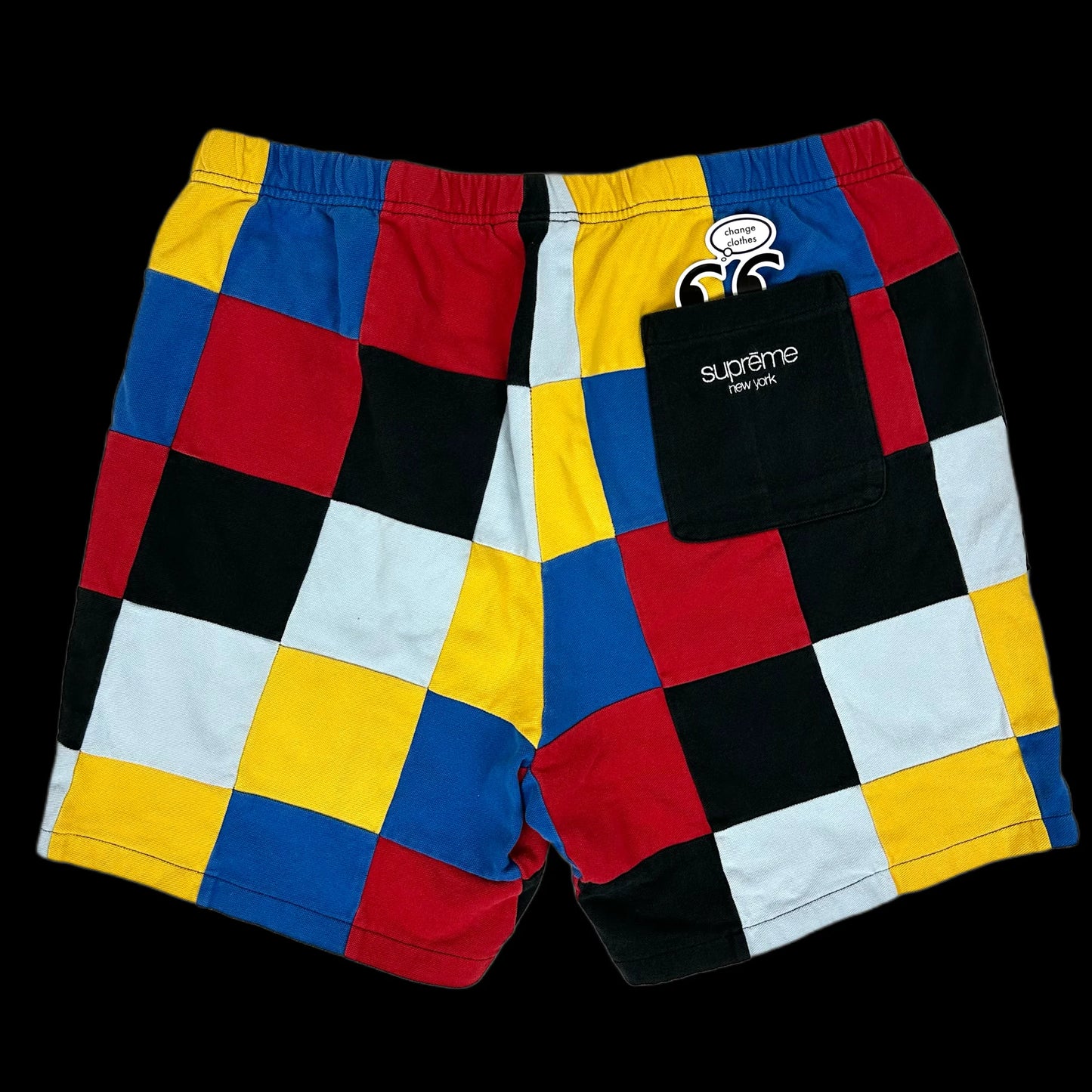 2018 supreme patchwork pique shorts